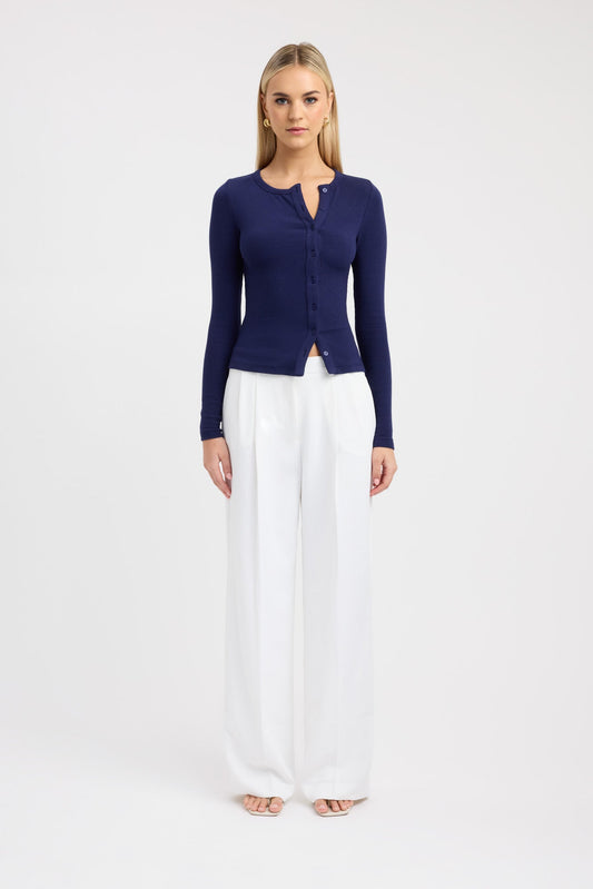 Bec Button Long Sleeve Top