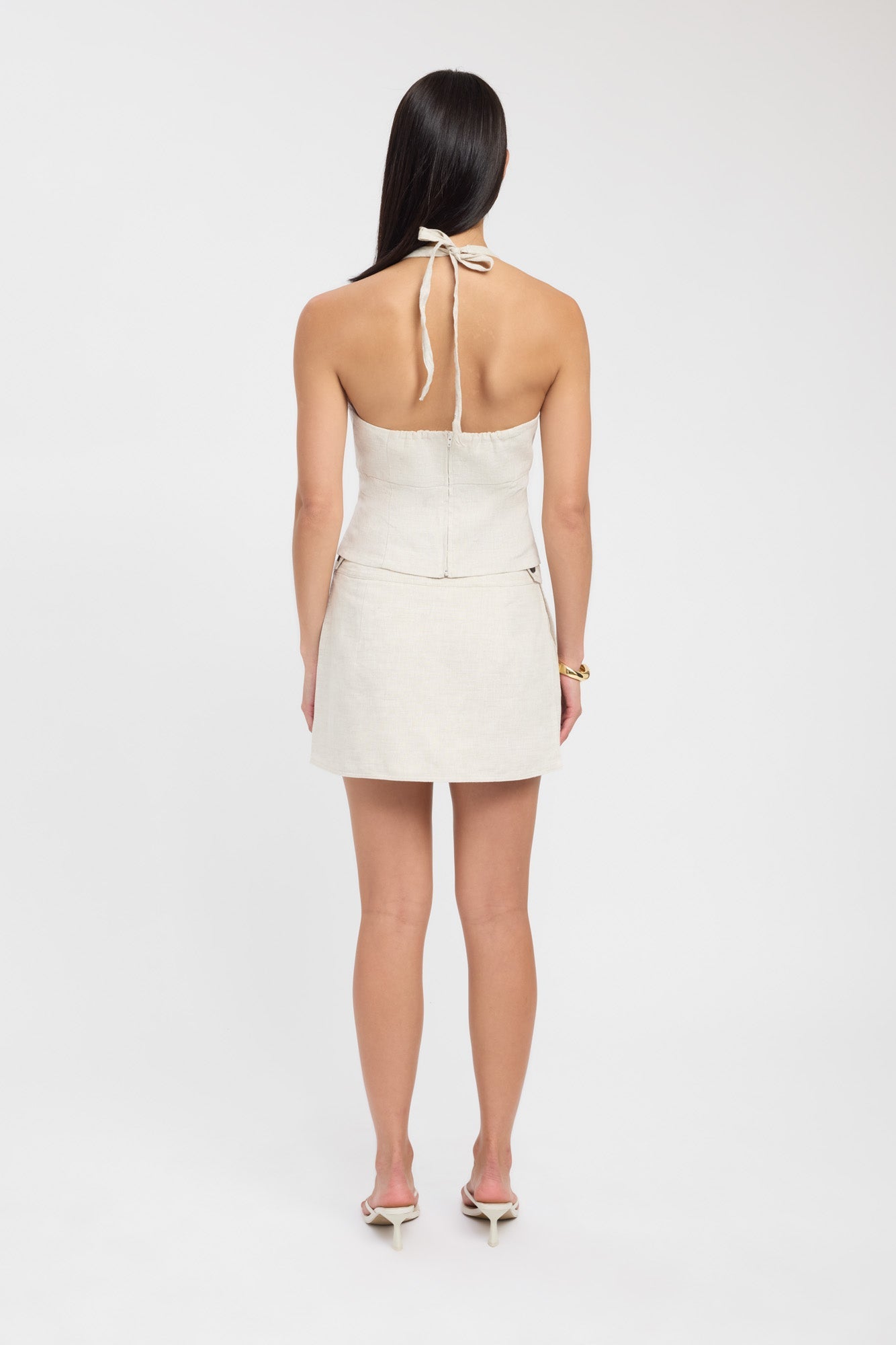 Palm Bead Halter Top