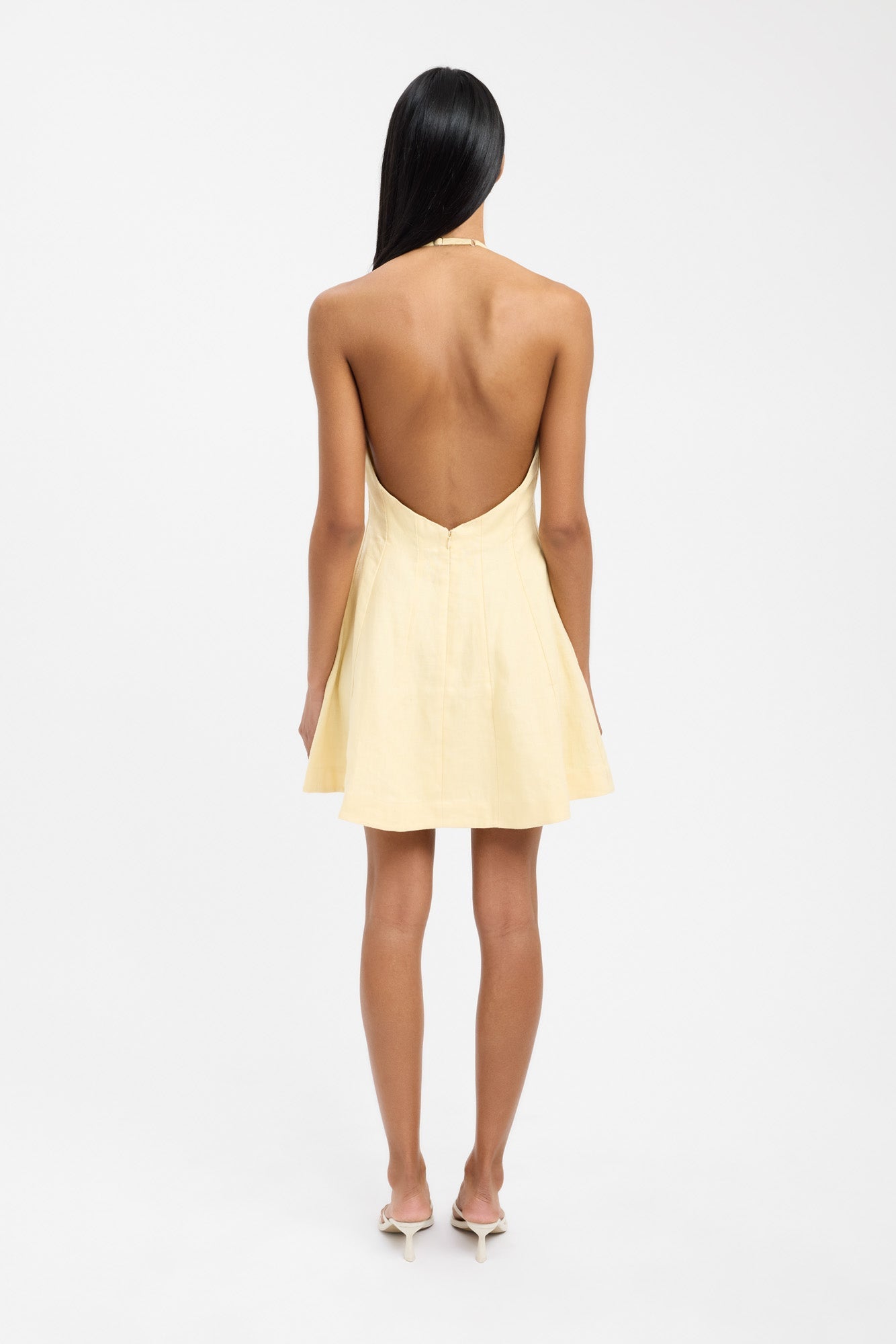 Palm One Shoulder Mini Dress